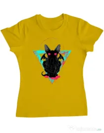 Tricou ADLER dama Cathulhu Galben