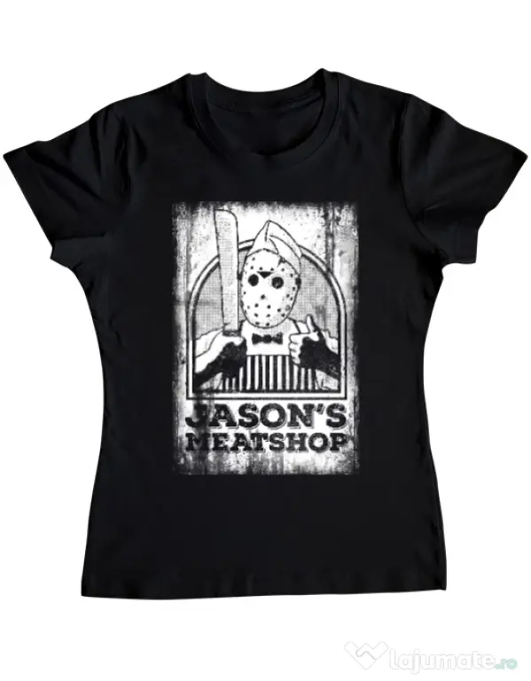 Tricou ADLER dama Pleassed to meat you Negru