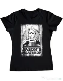 Tricou ADLER dama Pleassed to meat you Negru