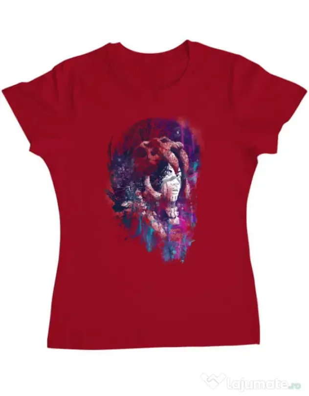 Tricou ADLER dama Shaman Rosu