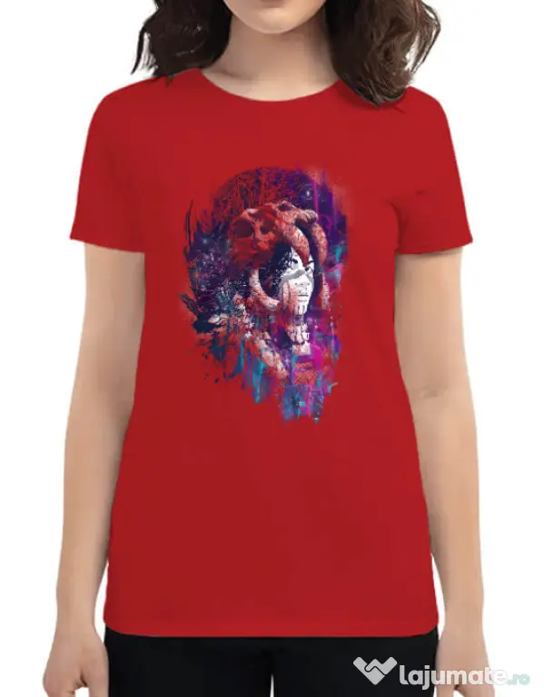 Tricou ADLER dama Shaman Rosu