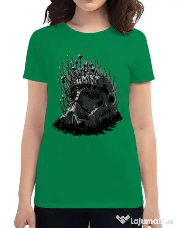 Tricou ADLER dama Shroom trooper Verde mediu