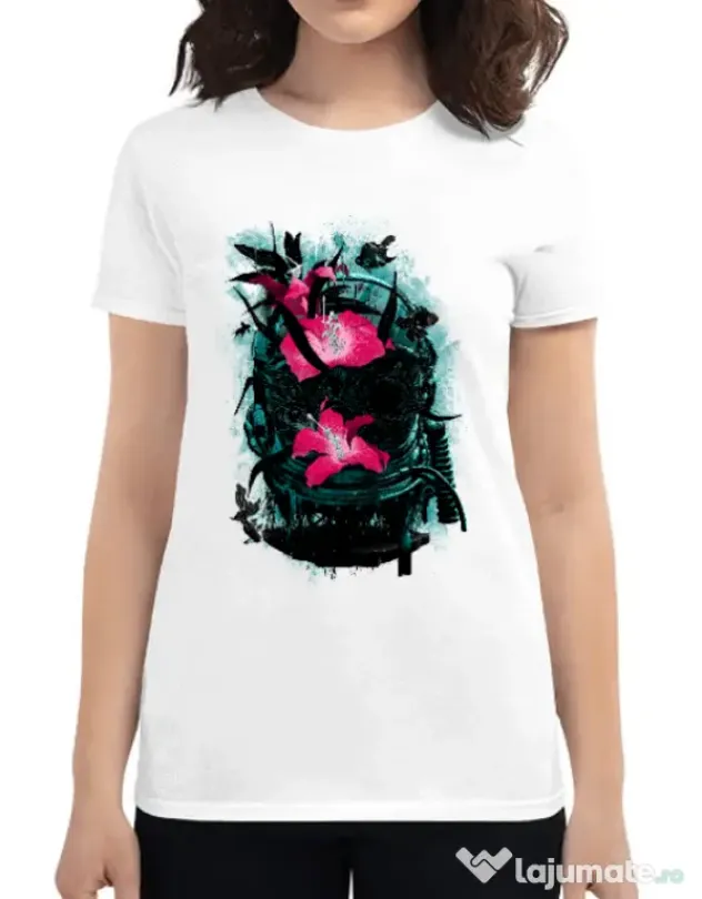 Tricou ADLER dama The last of us Alb