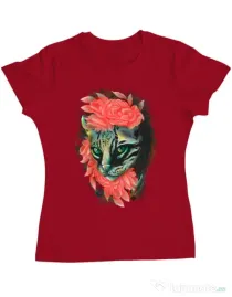 Tricou ADLER dama Offspring Rosu