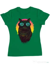 Tricou ADLER dama Underwater punk Verde mediu
