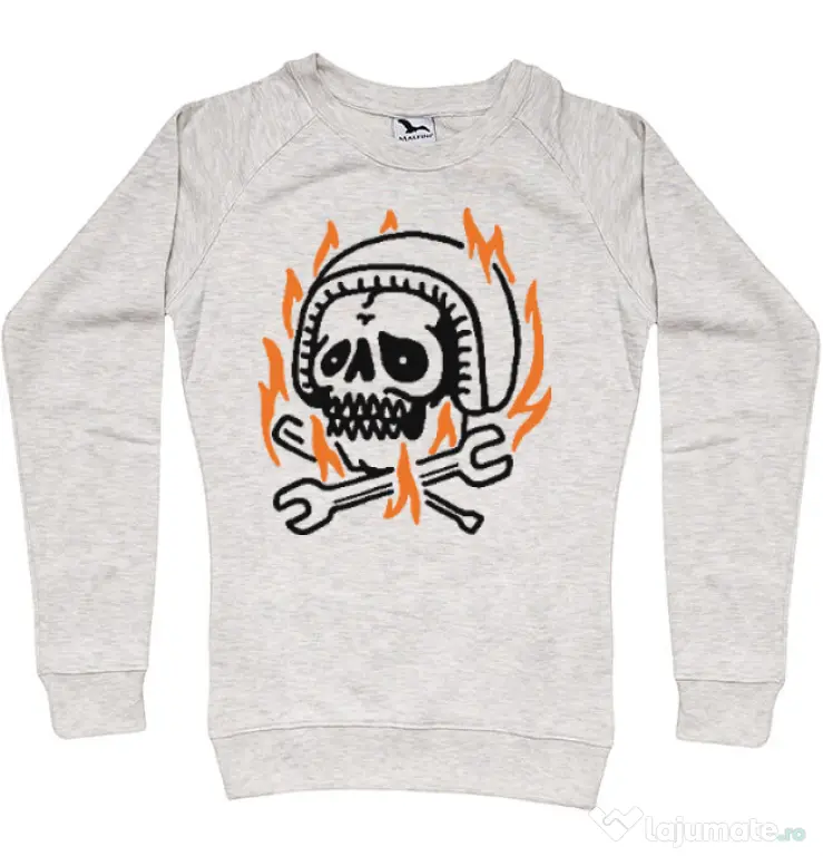 Bluza ADLER dama Skull biker Migdala melanj