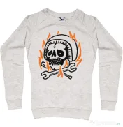 Bluza ADLER dama Skull biker Migdala melanj