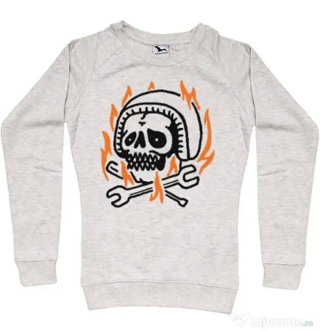 Bluza ADLER dama Skull biker Migdala melanj