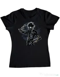 Tricou ADLER dama Gas mask scissor Negru