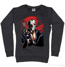 Bluza ADLER dama Jason will be back Negru melanj