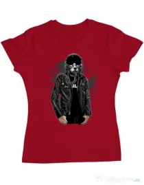 Tricou ADLER dama Sky fighter Rosu