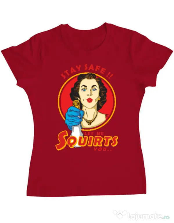 Tricou ADLER dama Squirts Rosu