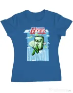 Tricou ADLER dama Cleaning league Soap Albastru azuriu