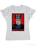 Tricou ADLER dama Rocketman Alb