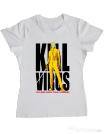 Tricou ADLER dama Kill bill Alb