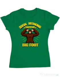 Tricou ADLER dama Social distancing 2 Verde mediu