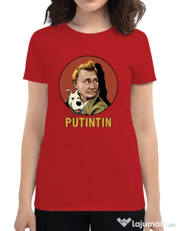 Tricou ADLER dama Putin Tin Rosu