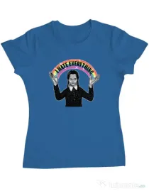 Tricou ADLER dama I hate everything Albastru azuriu
