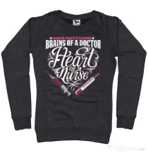 Bluza ADLER dama Nurse practicioner Negru melanj