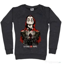 Bluza ADLER dama La casa de papel Negru melanj