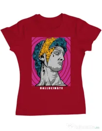 Tricou ADLER dama Hallucinate Rosu