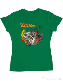 Tricou ADLER dama Back to summer Verde mediu