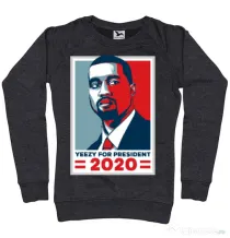 Bluza ADLER dama Yezzy for president Negru melanj
