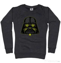 Bluza ADLER dama Cat Vader Negru melanj