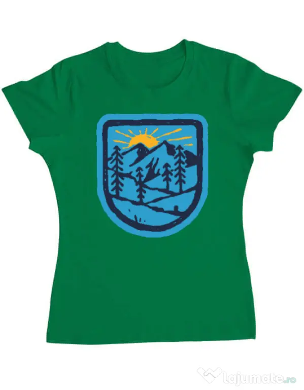 Tricou ADLER dama Great nature Verde mediu