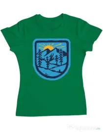 Tricou ADLER dama Great nature Verde mediu