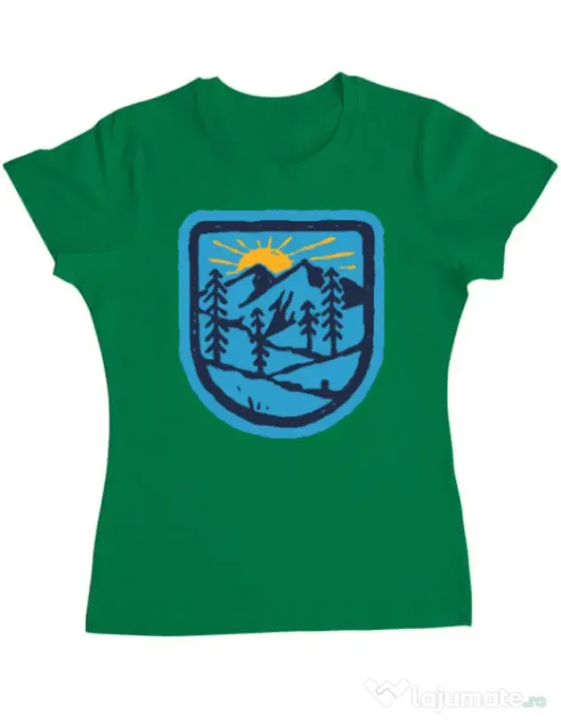 Tricou ADLER dama Great nature Verde mediu