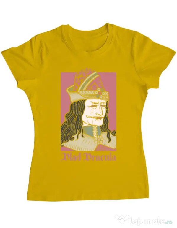 Tricou ADLER dama Vlad Dracula Galben