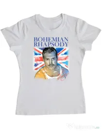 Tricou ADLER dama Bohemian Rhapsody Alb