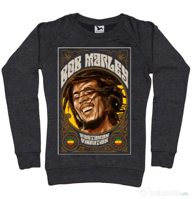 Bluza ADLER dama Rasta man Negru melanj