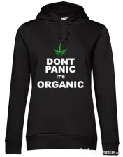 Hoodie dama cu gluga Organic Negru 