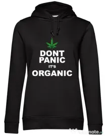Hoodie dama cu gluga Organic Negru