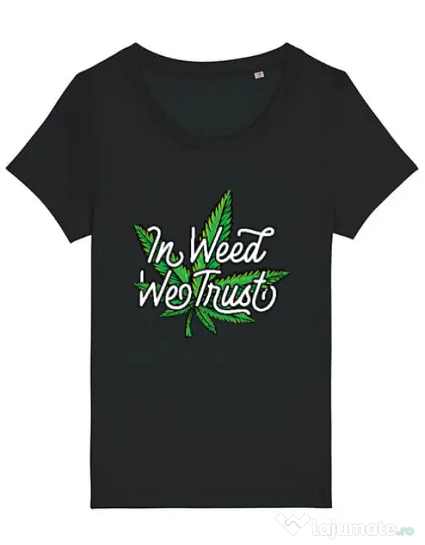 Tricou STANLEY STELLA dama In weed we trust Negru