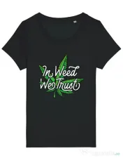 Tricou STANLEY STELLA dama In weed we trust Negru 