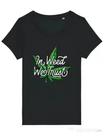 Tricou STANLEY STELLA dama In weed we trust Negru