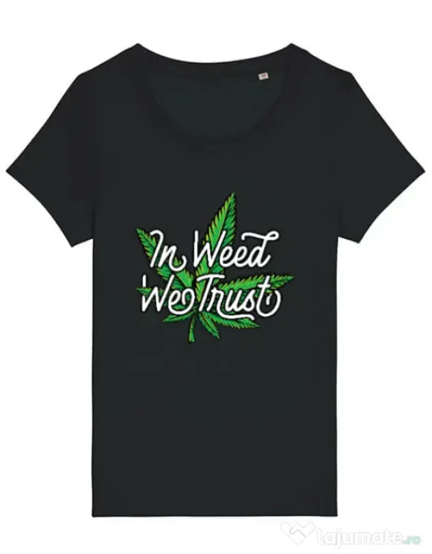 Tricou STANLEY STELLA dama In weed we trust Negru