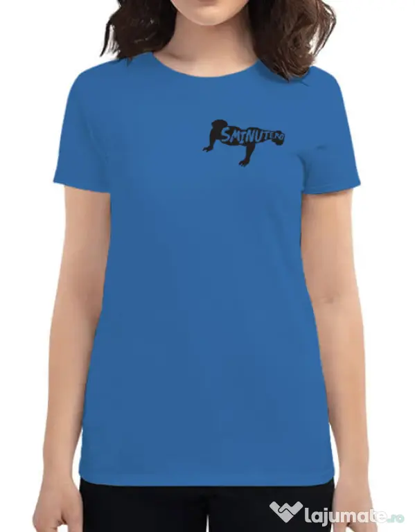 Tricou ADLER dama 5 minute Albastru azuriu