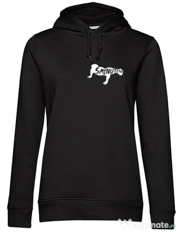 Hoodie dama cu gluga 5 minute Negru