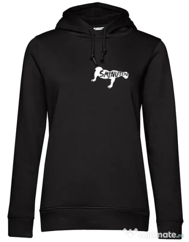 Hoodie dama cu gluga 5 minute Negru