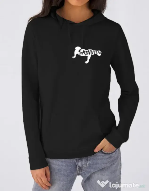 Hoodie dama cu gluga 5 minute Negru