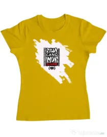 Tricou ADLER dama ZIUA CAND MA SCHIMB - Adi Morosanu Galben