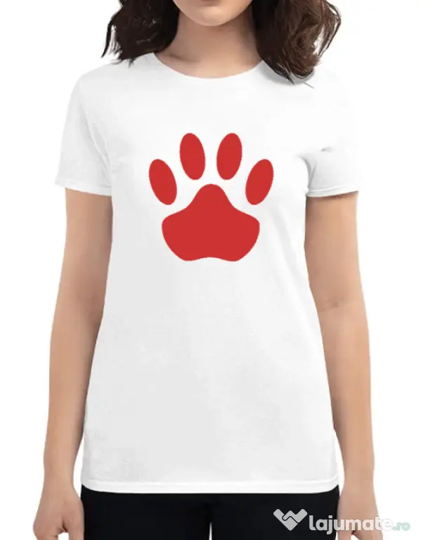 Tricou personalizat dama Custom design Alb
