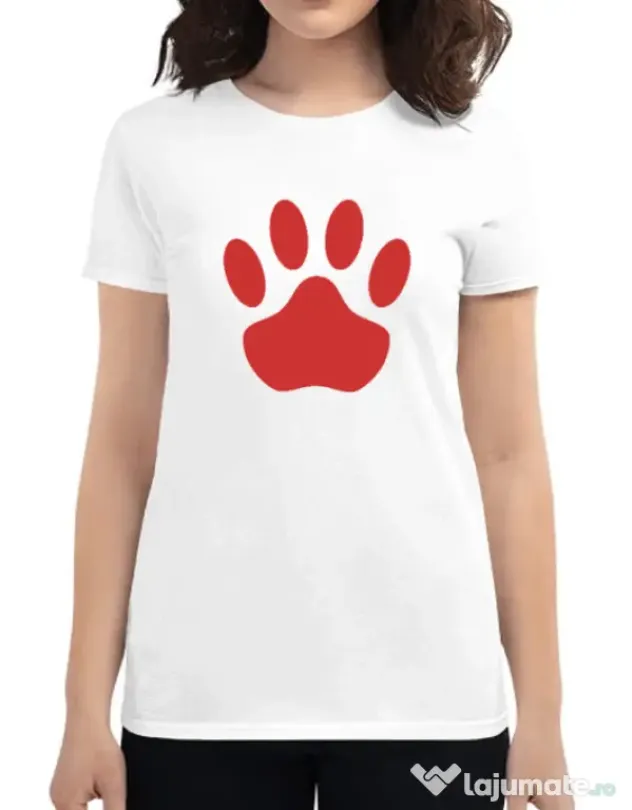 Tricou personalizat dama Custom design Alb