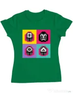 Tricou personalizat dama Four guard Verde mediu