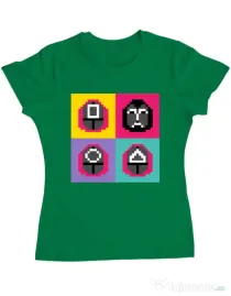 Tricou personalizat dama Four guard Verde mediu