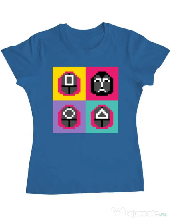 Tricou personalizat dama Four Guard Albastru azuriu